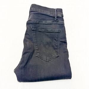 Mother Hustler Ankle Fray Not Guilty Skinny Denim Jeans Raw Hem Size 30